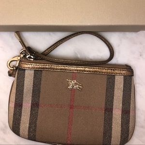 Authentic Burberry Shimmer Wristlet